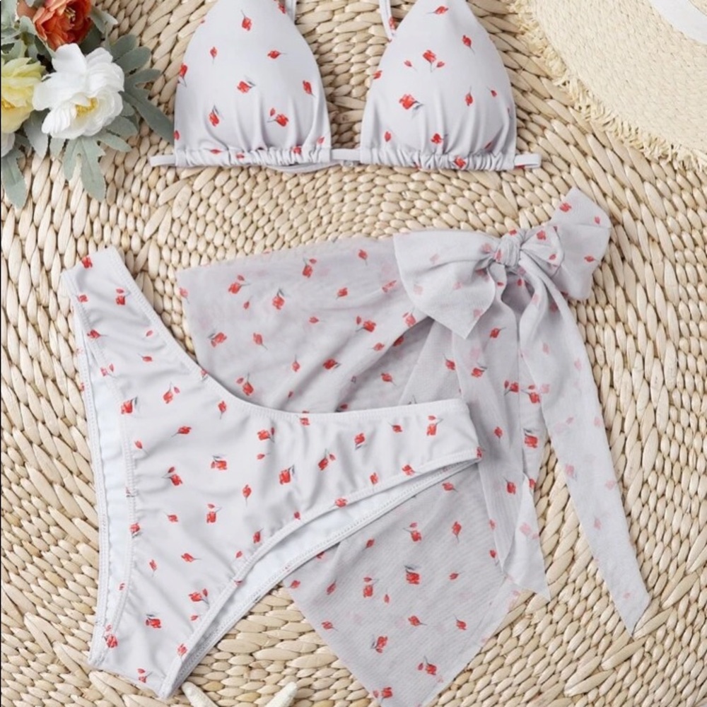 shein 3 piece bikini set
